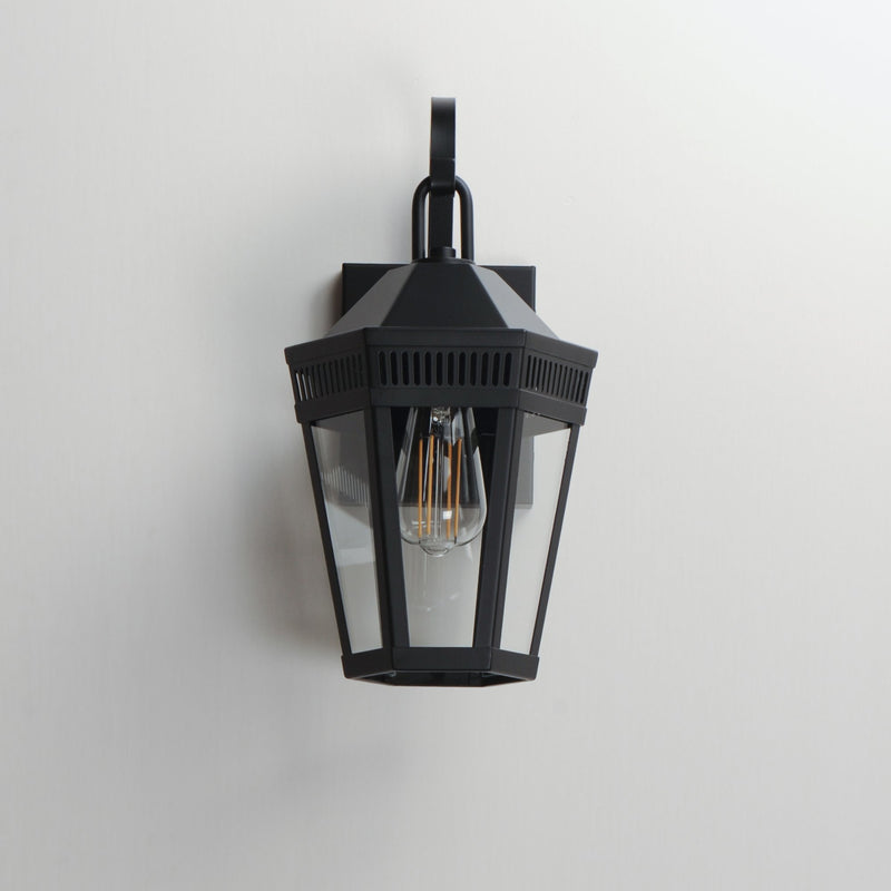 Oxford 1 Light Outdoor Wall Sconce in Black