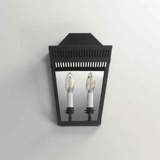 Oxford 14" 2 Light Outdoor Wall Sconce in Black