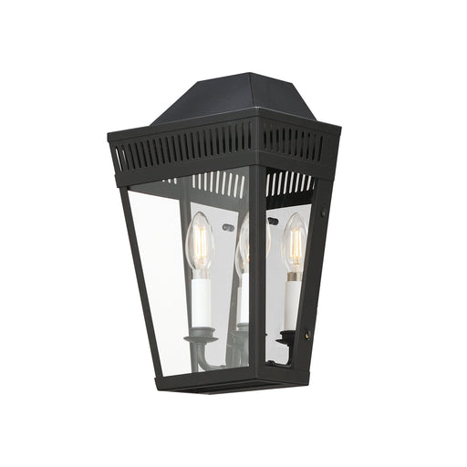 Oxford 14" 2 Light Outdoor Wall Sconce in Black