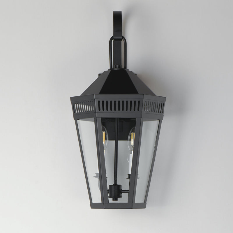 Oxford 23" 2 Light Outdoor Wall Sconce in Black