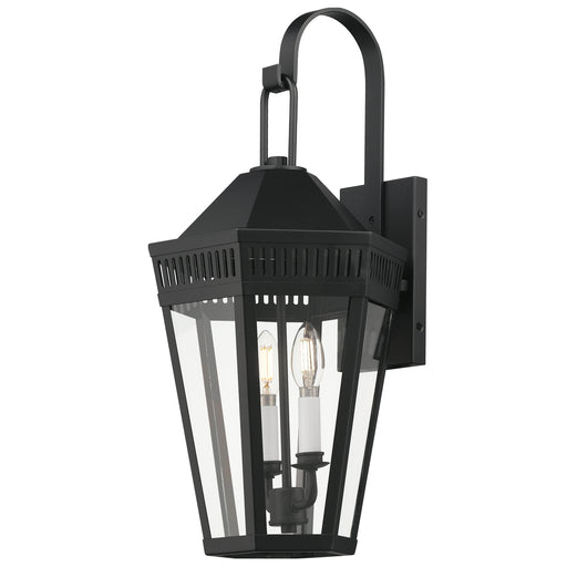 Oxford 23" 2 Light Outdoor Wall Sconce in Black