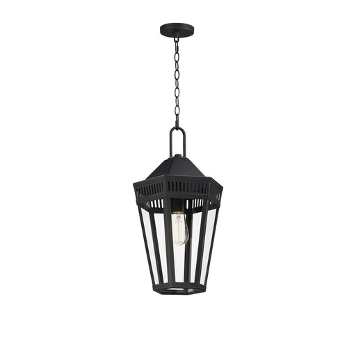 Oxford 1 Light Outdoor Pendant in Black