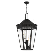 Oxford 6 Light Outdoor Pendant in Black