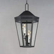 Oxford 6 Light Outdoor Pendant in Black