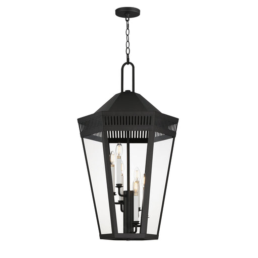 Oxford 6 Light Outdoor Pendant in Black