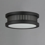 Oxford 3 Light Outdoor Flush Mount in Black
