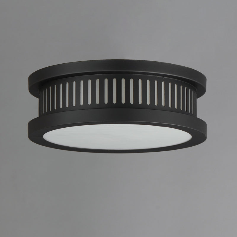 Oxford 3 Light Outdoor Flush Mount in Black