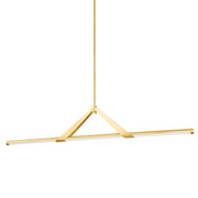 Jonas Linear Pendant in Aged Brass