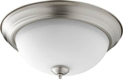 15" Satin Opal Ceiling Mount in Satin Nickel