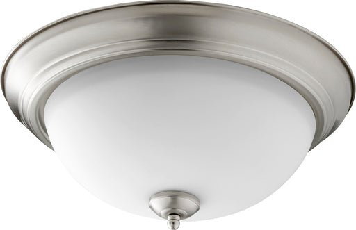 15" Satin Opal Ceiling Mount in Satin Nickel