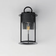 Windsor 1 Light Small Outdoor Wall Sconce in Black Patina