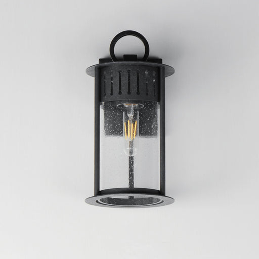 Windsor 1 Light Small Outdoor Wall Sconce in Black Patina