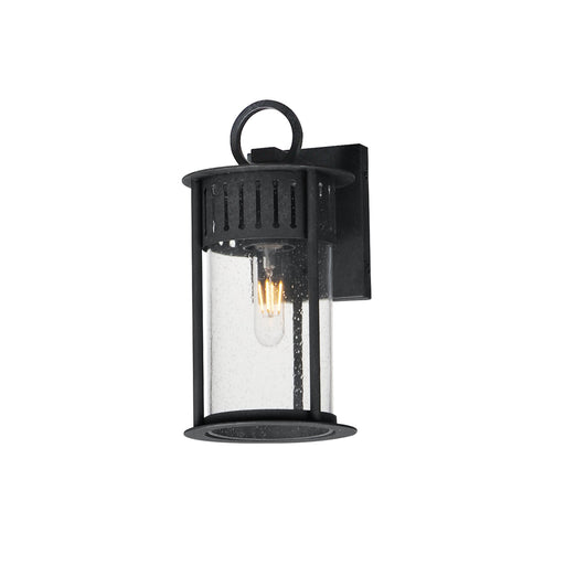 Windsor 1 Light Small Outdoor Wall Sconce in Black Patina