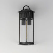 Windsor 1 Light Large Outdoor Wall Sconce in Black Patina