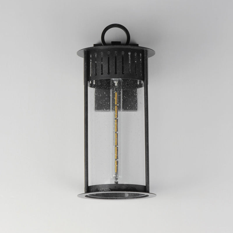 Windsor 1 Light Large Outdoor Wall Sconce in Black Patina