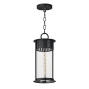 Windsor 1 Light Outdoor Pendant in Black Patina