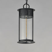 Windsor 1 Light Outdoor Pendant in Black Patina