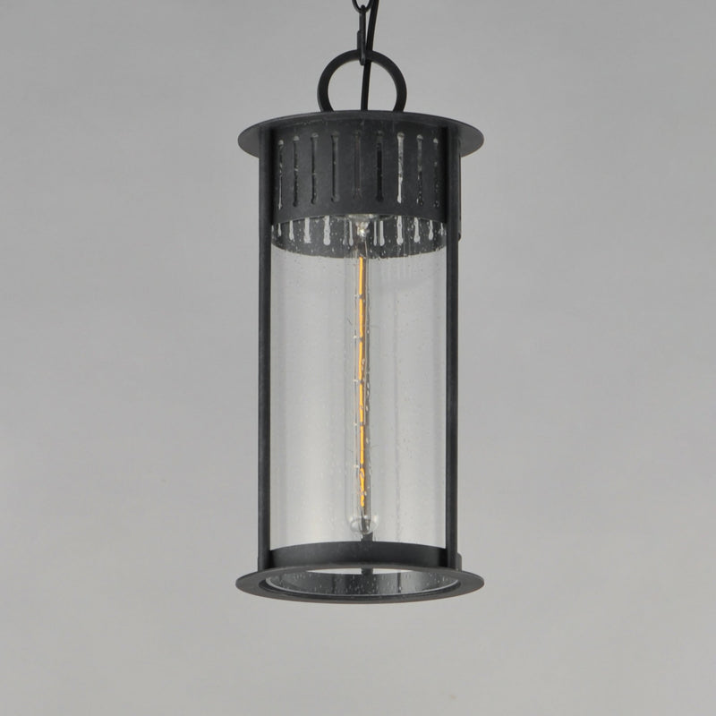 Windsor 1 Light Outdoor Pendant in Black Patina