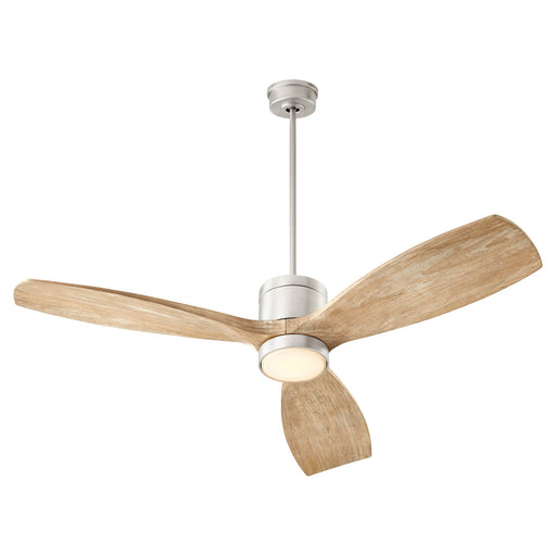 Lurus 64" 3-Blade Ceiling Fan in Satin Nickel
