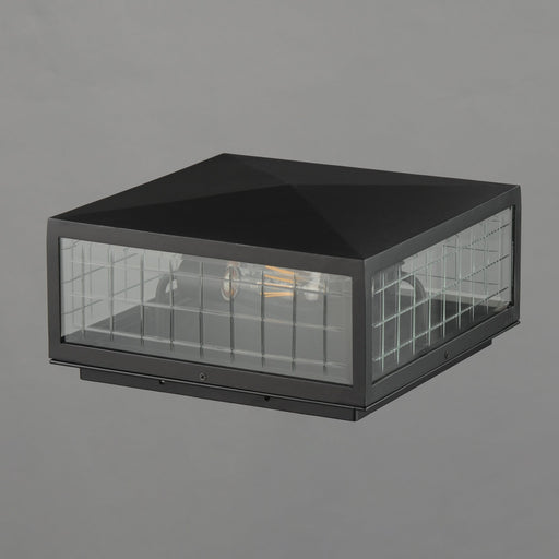 Magnus 2 Light Outdoor Deck Lantern in Black