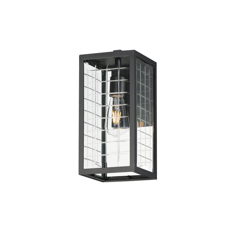 Magnus 1 Light Outdoor Wall Sconce in Black