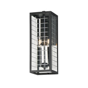Magnus 2 Light Outdoor Wall Sconce in Black