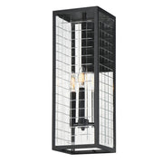 Magnus 3 Light Outdoor Wall Sconce in Black