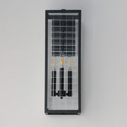 Magnus 3 Light Outdoor Wall Sconce in Black