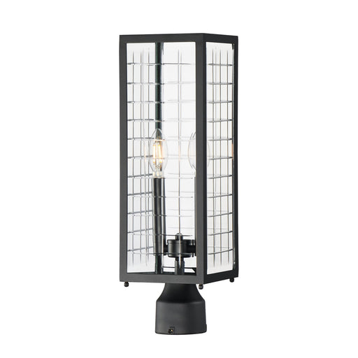 Magnus 2 Light Outdoor Post Lantern in Black