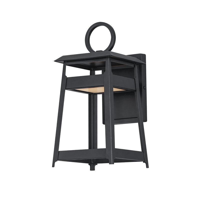 Pagoda Small LED Outdoor Wall Sconce in Black