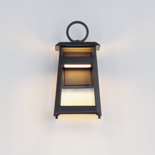 Pagoda Small LED Outdoor Wall Sconce in Black