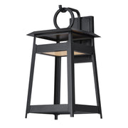 Pagoda Large LED Outdoor Wall Sconce in Black