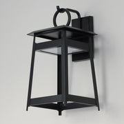 Pagoda Large LED Outdoor Wall Sconce in Black
