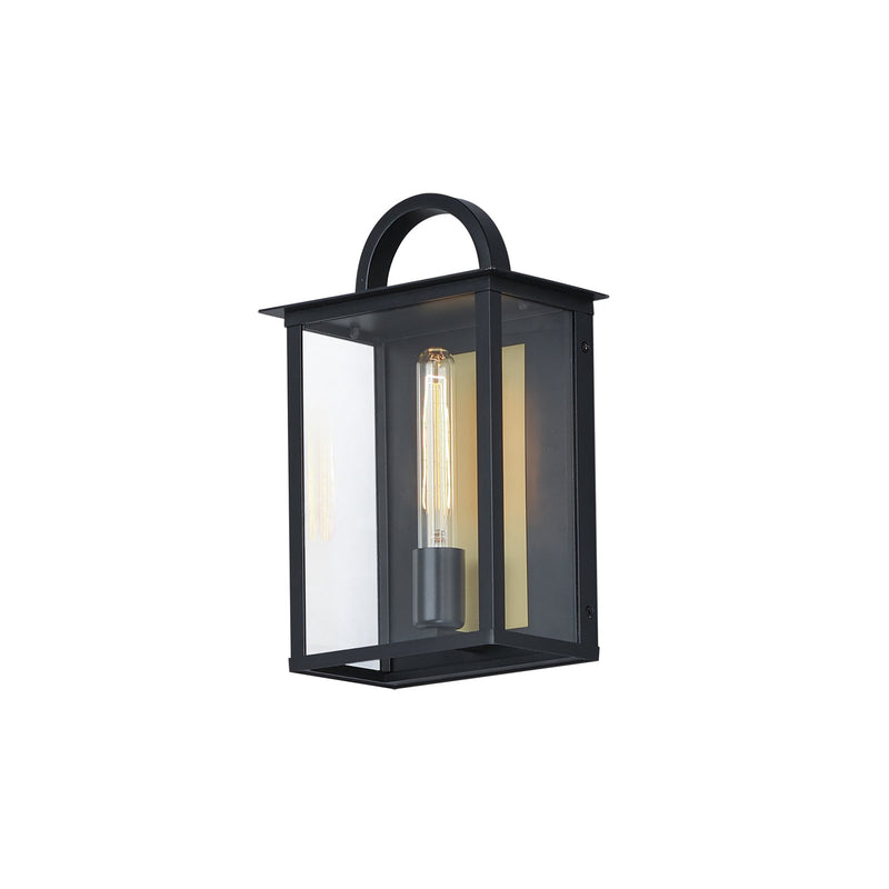 Manchester 1 Light Outdoor Wall Sconce in Black