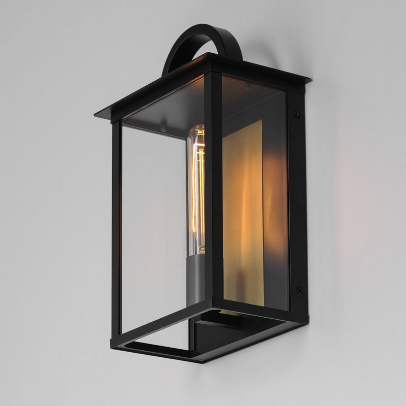 Manchester 1 Light Outdoor Wall Sconce in Black