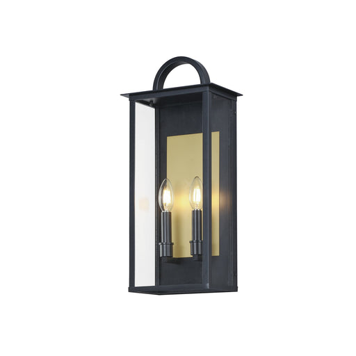 Manchester 2 Light Medium Outdoor Wall Sconce in Black