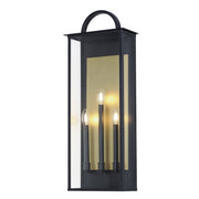 Manchester 3 Light Extra Large Outdoor Wall Sconce in Black