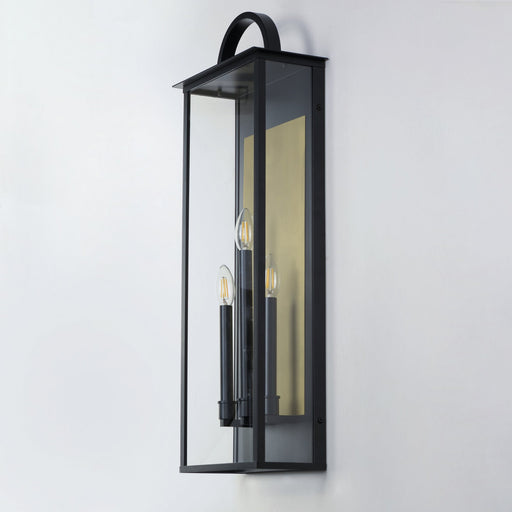 Manchester 3 Light Extra Large Outdoor Wall Sconce in Black