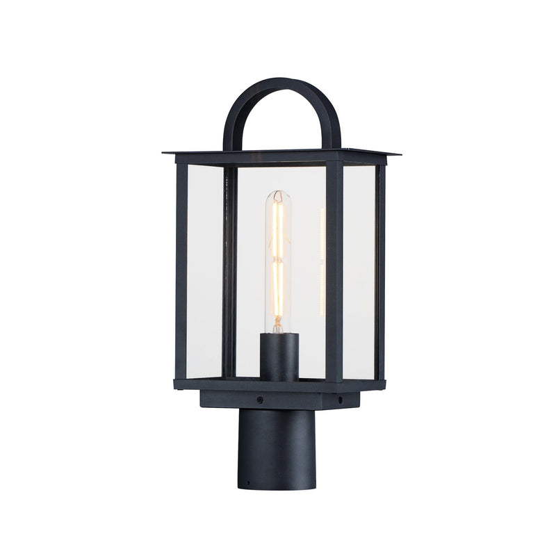 Manchester 1 Light Outdoor Post Light in Black