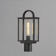 Manchester 1 Light Outdoor Post Light in Black