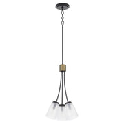 Arpeggio 3 Light Pendant in Matte Black