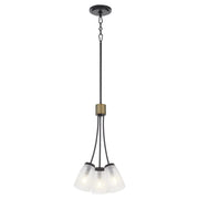 Arpeggio 3 Light Pendant in Matte Black