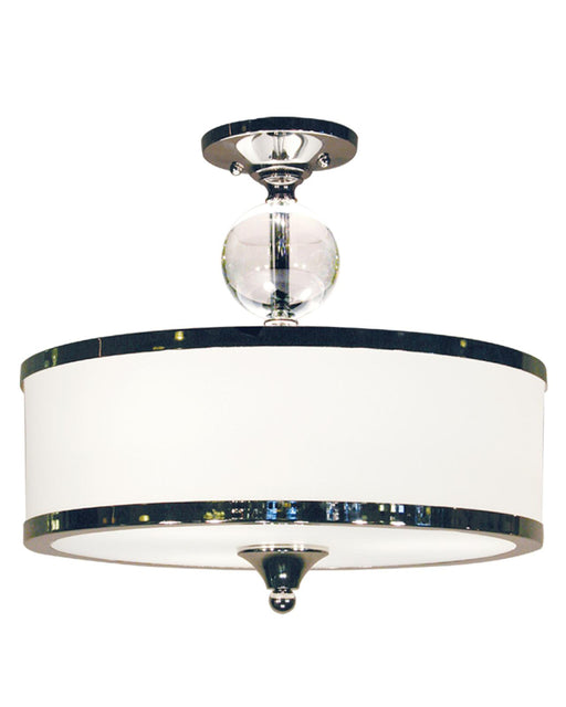 Cosmopolitan 3 Light Semi Flush Mount in Chrome