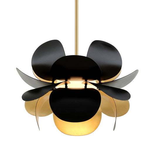 Ginger Pendant in Gold Leaf / Soft Black