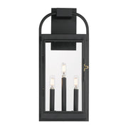 Bonham Large Outdoor Wall Sconce in Black
