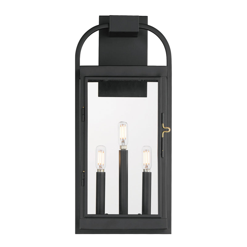 Bonham Large Outdoor Wall Sconce in Black