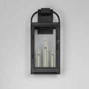Bonham Large Outdoor Wall Sconce in Black
