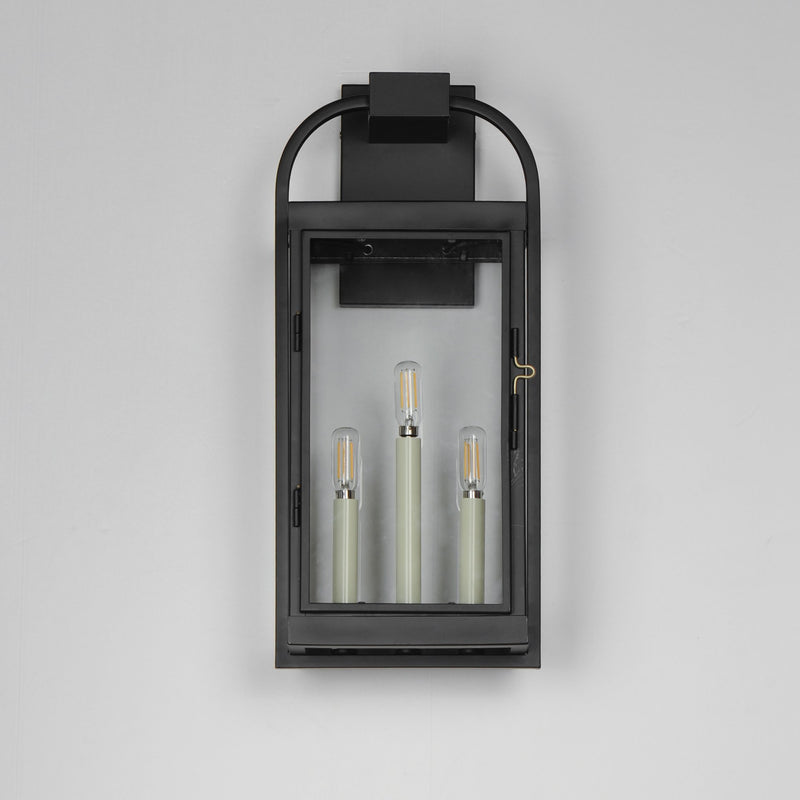 Bonham Large Outdoor Wall Sconce in Black