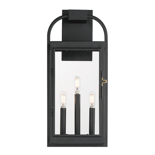 Bonham Large Outdoor Wall Sconce in Black