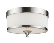 Cosmopolitan 3 Light 13" Flush Mount in Brushed Nickel